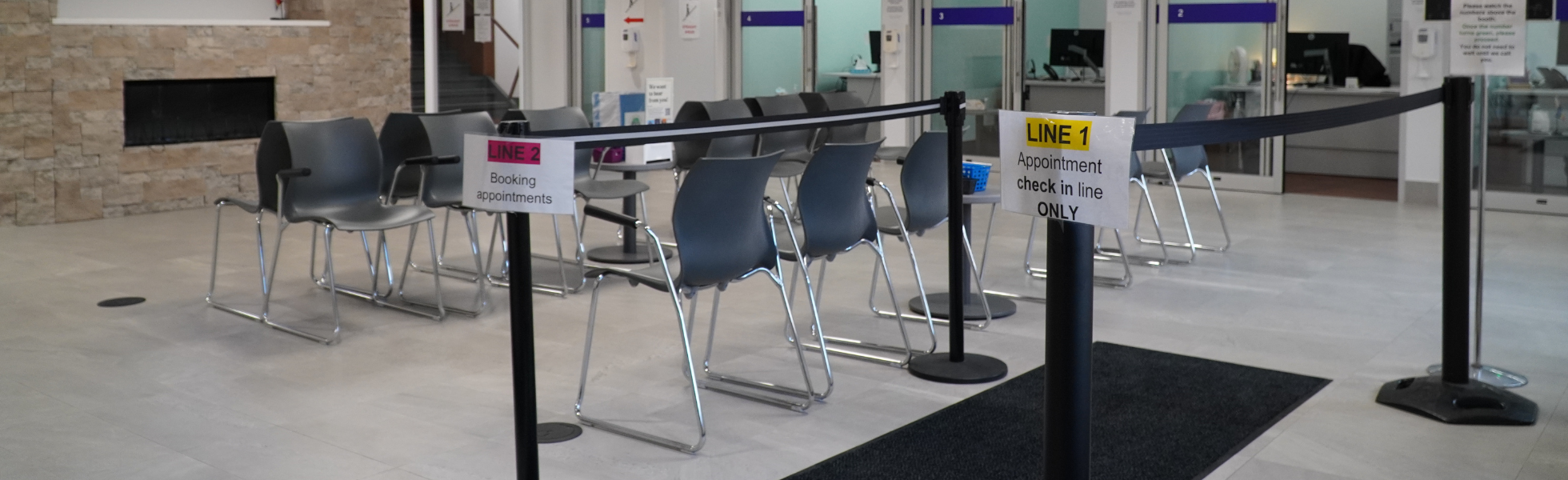 Interior of the health clinic in Thames Hall